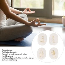 4Pcs Natural Rune Stones