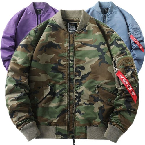 Mens ma1 army pilot biker - ma1,