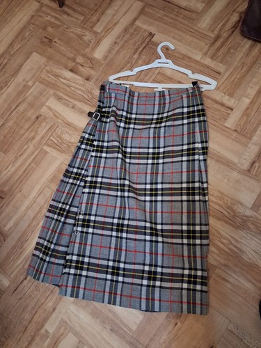 Vintage pure wool kilt skirt - wool,