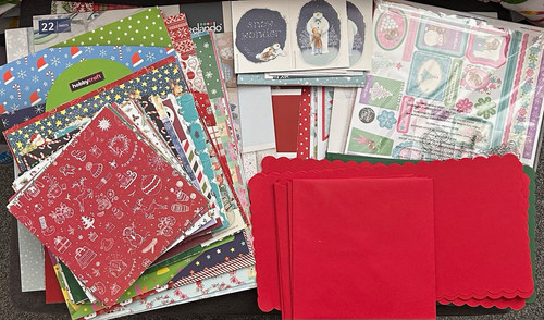 Christmas card making craft - christmas,
