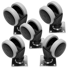 5 x Rubber Swivel Furniture