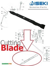 Genuine ISEKI CM7006M - Ride On Mower - CUTTING BLADE - CGXE866CB 