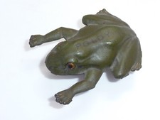 Antique German Hess Marke Tinplate Litho Toy Frog Toad Poldy Hopping Rolling