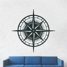 Compass Wall Art Rustic Metal