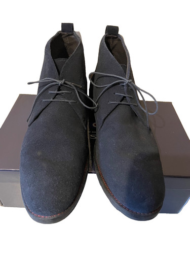 Lambretta dark blue suede - dark, lace