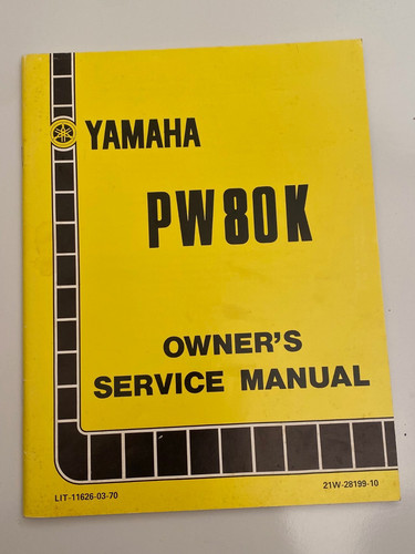 1982 yamaha pw80k owners - pw80k,