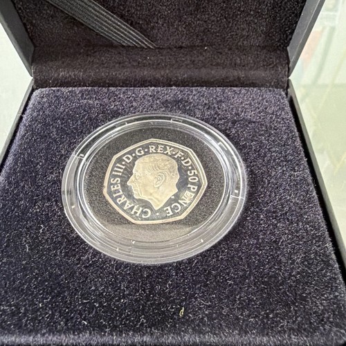 Silver proof 50p coin 2022 - proof,
