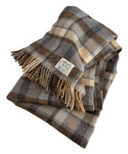 Otterburn Wool Blanket Throw Plaid Tartan 5x6' Picnic Home Decor - C122 O955