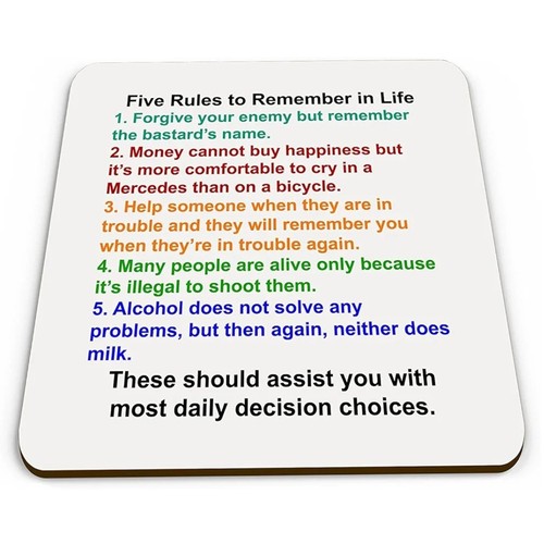 Funny novelty mug coaster set - funny,
