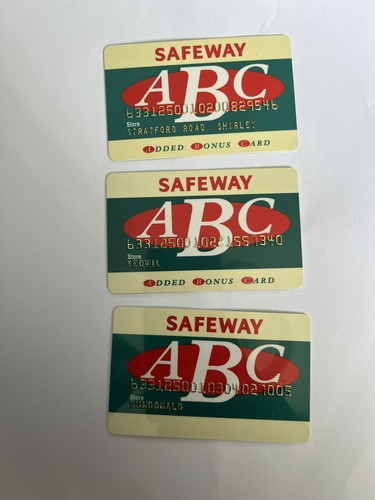 Safeway supermarket abc - 3x,