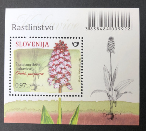 Slovenia 2015 orchids mnh s - slovenia,