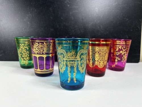 Moroccan tea glasses - glasses, set