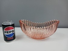 Bagley Art Deco Pink Glass
