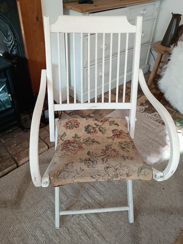 Antique upholstered folding - antique,