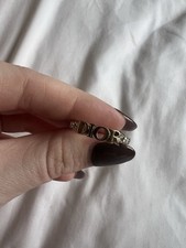 Christian Dior Women's Ring with Rhinestones in Gold and Silver (e60988g)