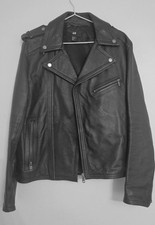 H&M Solid Real Leather Biker