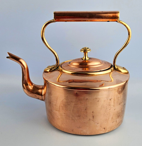 Antique english oval copper - english,