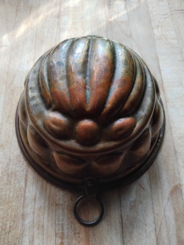 Antique copper jelly mould - copper,