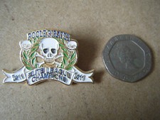 "POOLE PIRATES ELITE LEAGUE CHAMPIONS 2011" Gold Speedway badge. Unused.