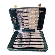 Thomas Turner & Co Fish Cutlery Set. George V