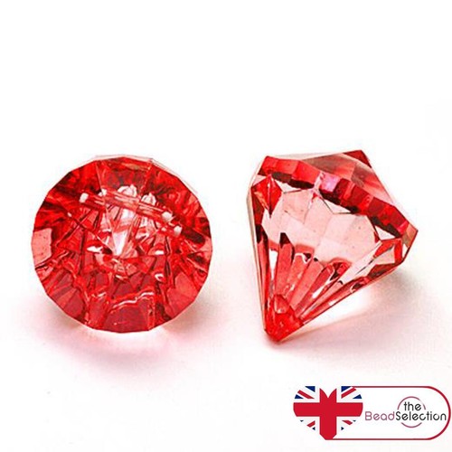 Very large red faceted acrylic - very,