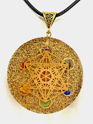 Pendant metatron cube chakra - metatron,