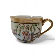 Vintage Japanese Kutani Eggshell Porcelain Tea Set Hand Painted Fine China