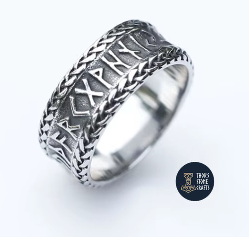 Viking runes ring - viking,