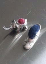 Two Small Solid Silver Pin