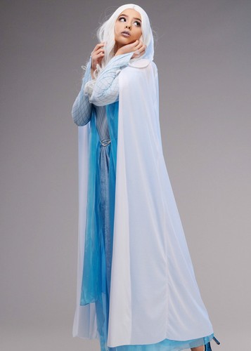 Womens long white hooded snow - womens,