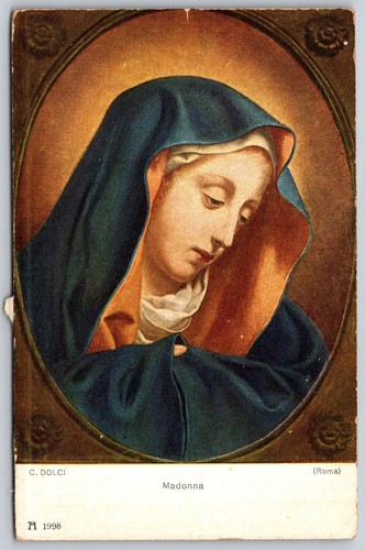 Vintage madonna religious art - religious,