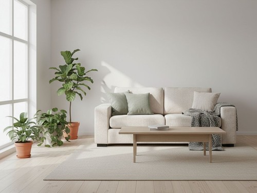 Chestnut large seater sofa - seater,