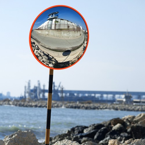 Wide angle convex - convex, mirror