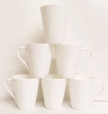 White Fine Bone China Mugs Set