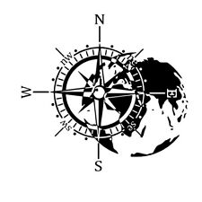 Waterproof Car Door Compass Totem Vinyl Stickers Decor Decal Fit For Hood Bonnet