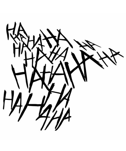 Joker laugh vinyl - joker, decal