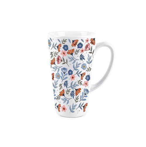 Blossoms tall latte mug - latte,
