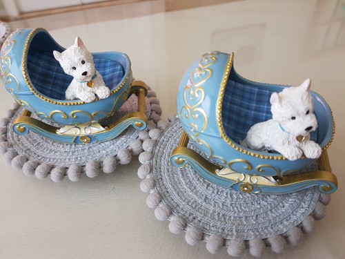 Pair bradex white - white, dog