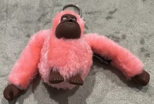 Kipling monkey keyring charm ‘Alisha’ in pink brand new without tags size L