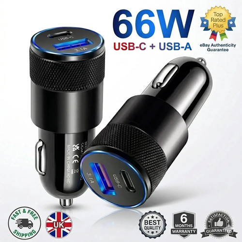 Car charger socket adapter - charger, 2