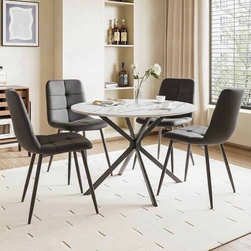 Luxstein modern round - round, dining