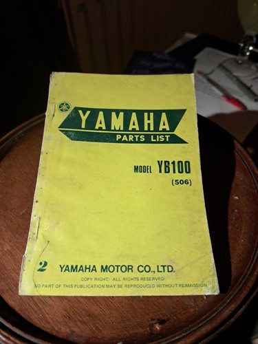 Yamaha yb100 1977 - yb100, list