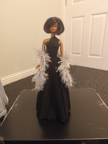 Hand made black - black, sparkle