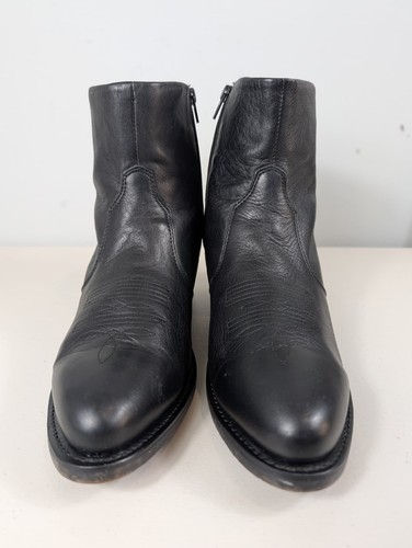 Durango black leather side - , zip