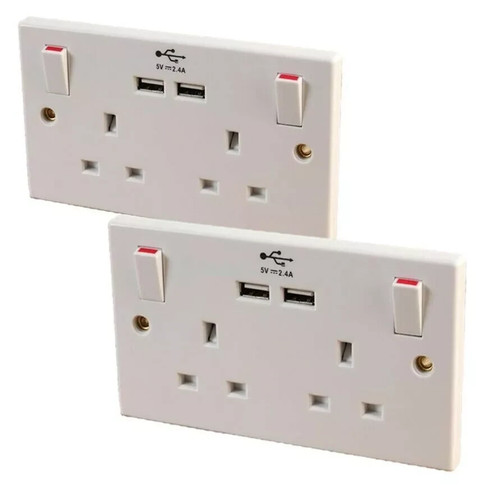 Double wall socket mains - x,