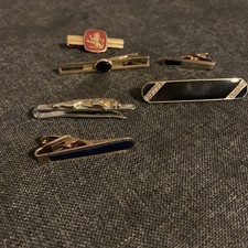 Tie Clips vintage collection including jaguar etc 