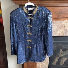 Vintage blue/purple iridescent