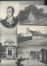ROBERT BURNS - 9 POSTCARDS STUDIO SERIES - DUMFRIES / AYR /ALLOWAY