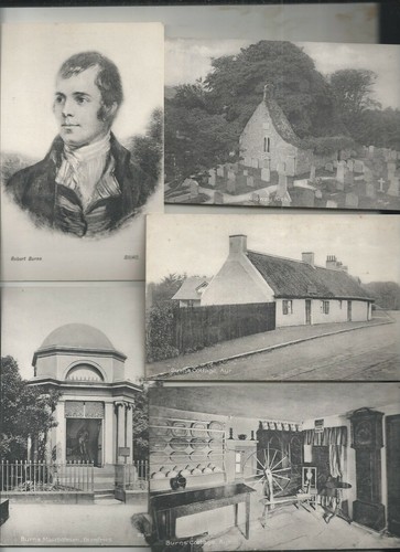 Robert burns 9 postcards - robert,