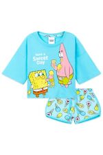 SpongeBob Kids Girls Short Sleeve Pyjama Set Sleepwear Nightwear